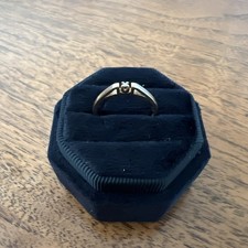 14k Solid Yellow Gold Diamond Ring Minimal Stack size 6.25 weighs 1.66 g