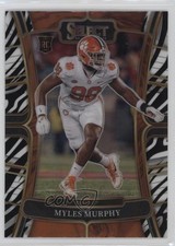 2023 Panini Select Draft Picks Concourse Zebra Prizm Myles Murphy #11 0xh3