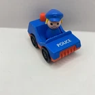 Vintage Fisher Price Little People Police Car Driver Officer