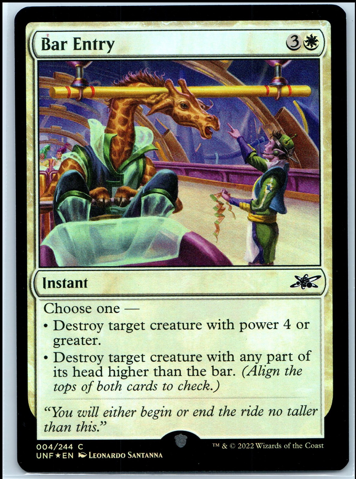 Magic the Gathering - Foil Bar Entry [UNF - 4] - NM/Common