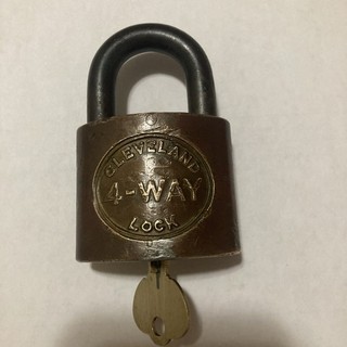 Vintage Cleveland 4 way Pad Lock. Working.