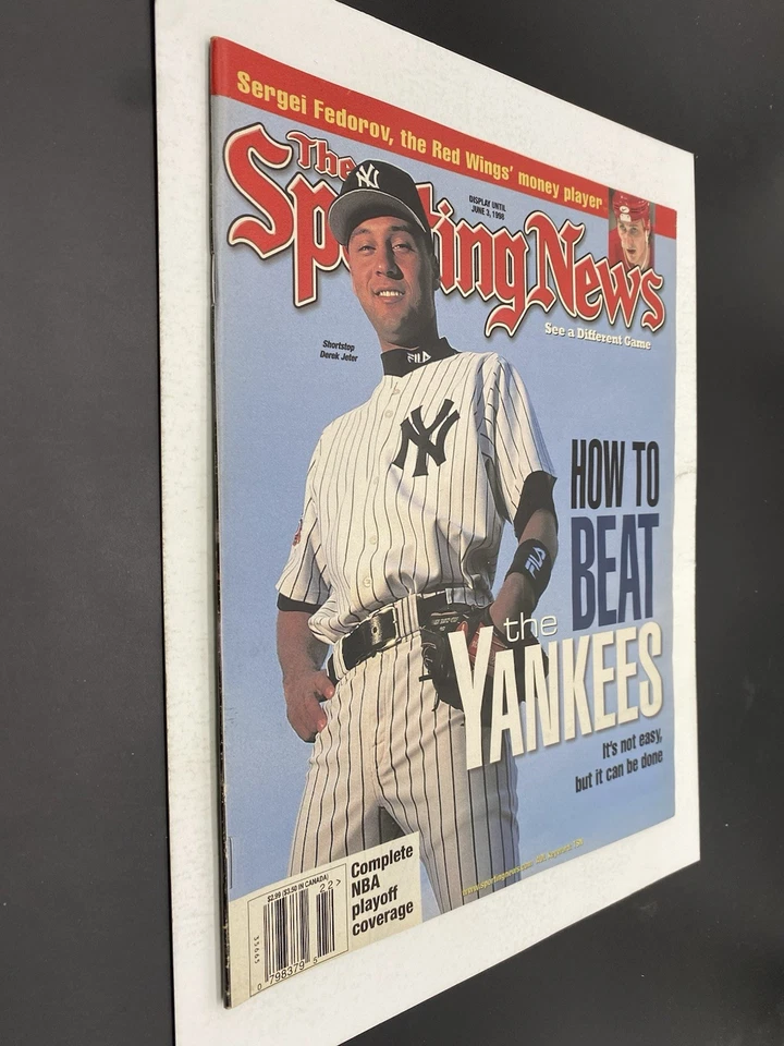 1998 Sporting News June 1 Derek Jeter New York Yankees Newsstand High Grade - Image 3 of 4