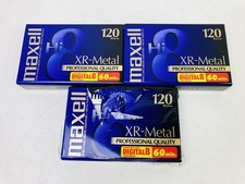 Lot of 3 Maxell XR-Metal Hi8 120 8mm Digital8 Camcorder Video Blank Tapes Sealed