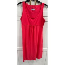 Columbia Sun Protection Dress Sleeveless Casual Activewear Pink Medium