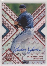 2018 Panini Elite Extra Edition Status Red Die-Cut 30/75 Landon Leach Auto eq1