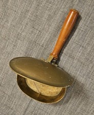  Bettwärmer Messing mit Holzstiel Schweden 