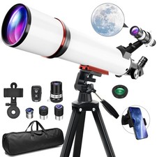 Telescope for Adults Astronomy,90mm Aperture 700mm Refractor Telescopes for B...