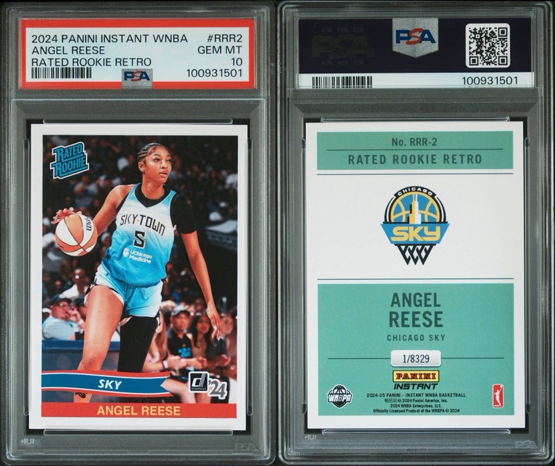 ANGEL REESE RC 2024 PANINI INSTANT WNBA RATED ROOKIE RETRO /8329 PSA 10 GEM 🔥