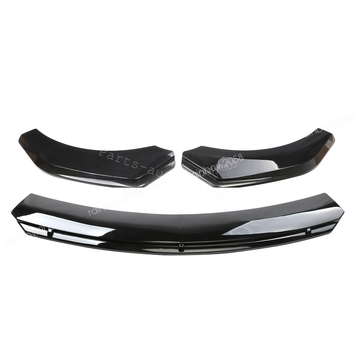 Black Front Bumper Lip Chin Splitter Spoiler Body Kit For Maserati Ghibli 14-22
