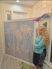 Lilly Pulitzer PALMS WAY CANVAS Tropical Wall Art in Blue & WHITE — photo 3