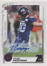 2020 Upper Deck CFL Auto Tyler Crapigna #49 Auto 0w8