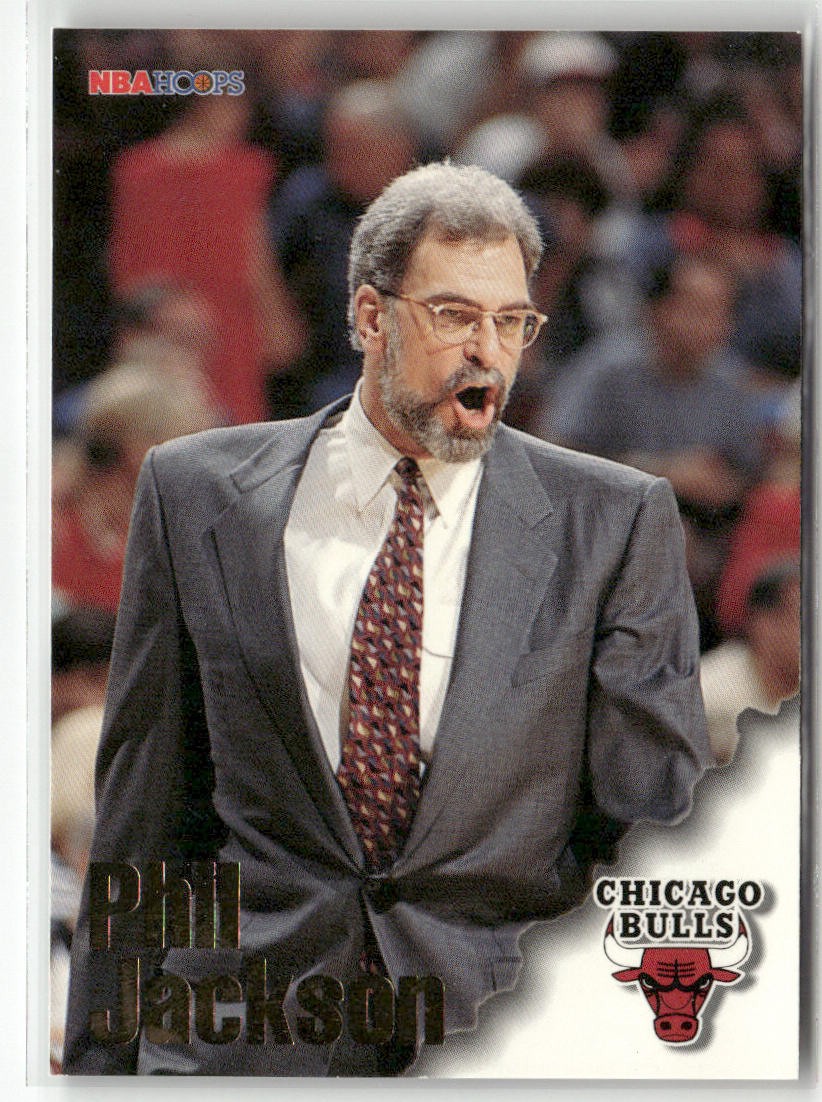1996-97 HOOPS #252 PHIL JACKSON CHICAGO BULLS