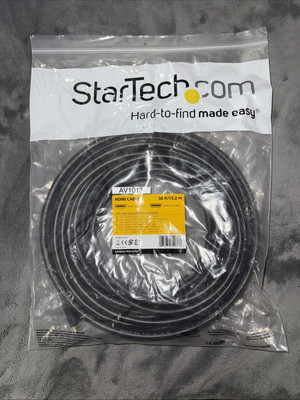 1 x Startech.com 50ft High Speed HDMI cable - HDMI - M/M