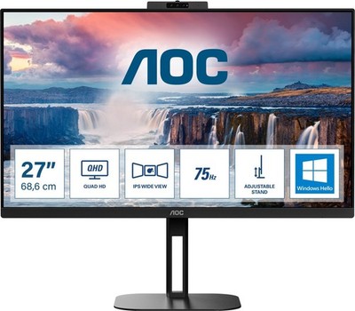 AOC 68,6cm (27'') Q27V5CW/BK 16:09 HDMI+DP+USB-C WebCam IPS NEU