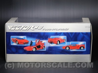 No.55 RICKO製 1/18 Vector W8 Twin Turbo 1/18 Ricko 1991 Vector W8 Twinturbo Red 32119 RARE for sale online