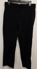 Quince Womens Black Pant Sz L Petite Minimalist Classiccore Business Casual