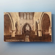 Chalfont St Giles Postcard C1930 Buckinghamshire Local Parish Church Interior