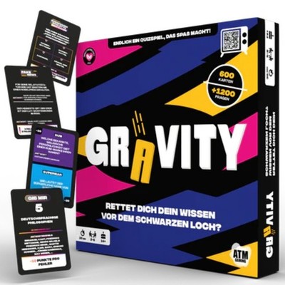 ATM Gaming Gravity Das Wissensspiel über 1.200 Fragen in 5 Themenbereichen