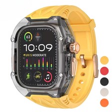 Transparent Strap Case Mod Kit for Apple Watch Series 11 10 9 8 7 6 SE - 49mm