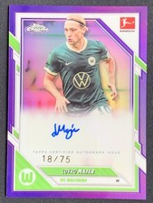 Lovro Majer 2025-26 Topps Chrome Bundesliga Purple Refractor Auto /75 #BA-LM