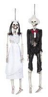 Paar Halloween Deko Set Skelett Braut Und BräUtigam Dekoration Mottoparty Neu