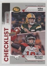 2018 Upper Deck CFL Checklist Red 66/150 Mike Reilly Bo Levi Mitchell #200 r6v