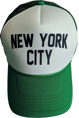 NYC FACTORY New York City Baseball Hat Screen-Printed Mesh Trucker Cap