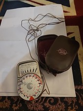 Vintage SANGAMO Weston Master V Light Meter , Original Case & Invercone