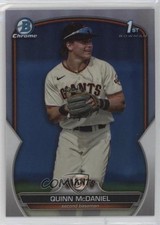 2023 Bowman Draft Chrome Refractor Quinn McDaniel #BDC-136 0h28