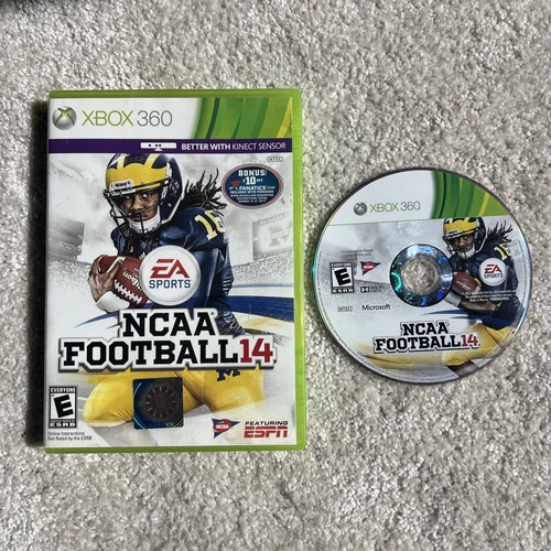 NCAA Football 14 EA Sports (Xbox 360, 2013) Complete CIB Tested & Works GREAT!