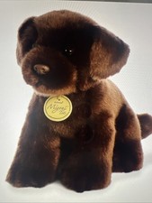 Aurora Miyoni Tots Chocolate Lab Puppy Dog Realistic 11  Plush Stuffed Animal Toy