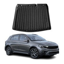 Kofferraumwanne Laderaumwanne für Fiat Tipo Cross 2020-2023 Gummi TPE Schwarz