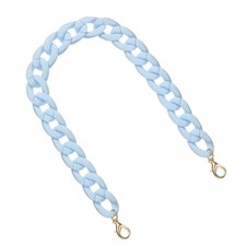 Acrylic Purse Strap, 17.7" Bag Chain for Handbags Handle, Light Blue