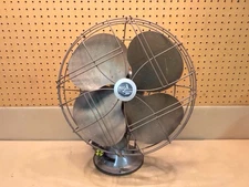 Vintage Working Emerson Electric 17" Oscillating 3 Speed Fan 77648-SO