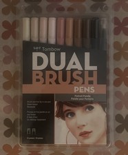 Tombow Dual Brush Pens 10/Pkg-Portrait Palette Set Artist Markers - New
