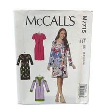 McCALL'S M7715 Misses' Dress Sewing Pattern Sizes 6-14 Modern