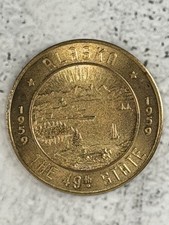 1959 ALASKA THE 49TH STATE-GOOD FOR $1.00 IN TRADE TOKEN