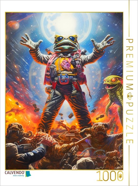 Calvendo Puzzle Dark Aliens | 1000 Pieces, Finished Size 25.2 × 18.9 In (64 × 48-image