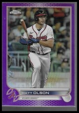 2022 Topps Chrome Update #USC72 Matt Olson Purple Refractor