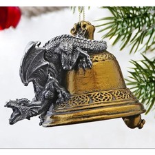 Humdinger the Bell Ringer Gothic Dragon Holiday Ornament