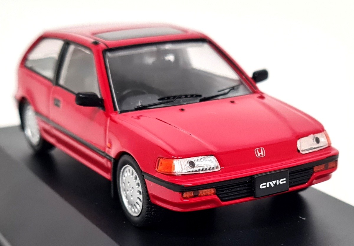 First43 1/43 Honda Civic 1987 Red Diecast Scale Model Car