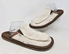 Sanuk Mens You Got My Back ST Hemp Beige Slip On Sz 10