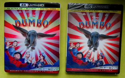   New Disney Dumbo: Collector's Edition, 4K UHD Blu-Ray Digital, Slipcover