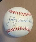 Johnny Vander Meer Signed Official League Baseball
