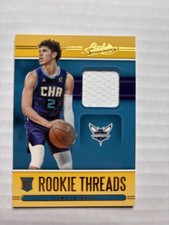 2020-21 Panini Absolute Memorabilia - Rookie Threads LaMelo Ball #RT-LAM Level 1
