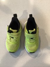 All In Motion Toddler Sneaker Neon Yellow Black Trim Unisex Size 6
