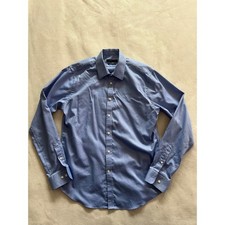 Tommy Hilfiger TH Flex Athletic Fit Dress Shirt Blue Stretch 16.5 36/37 Mens