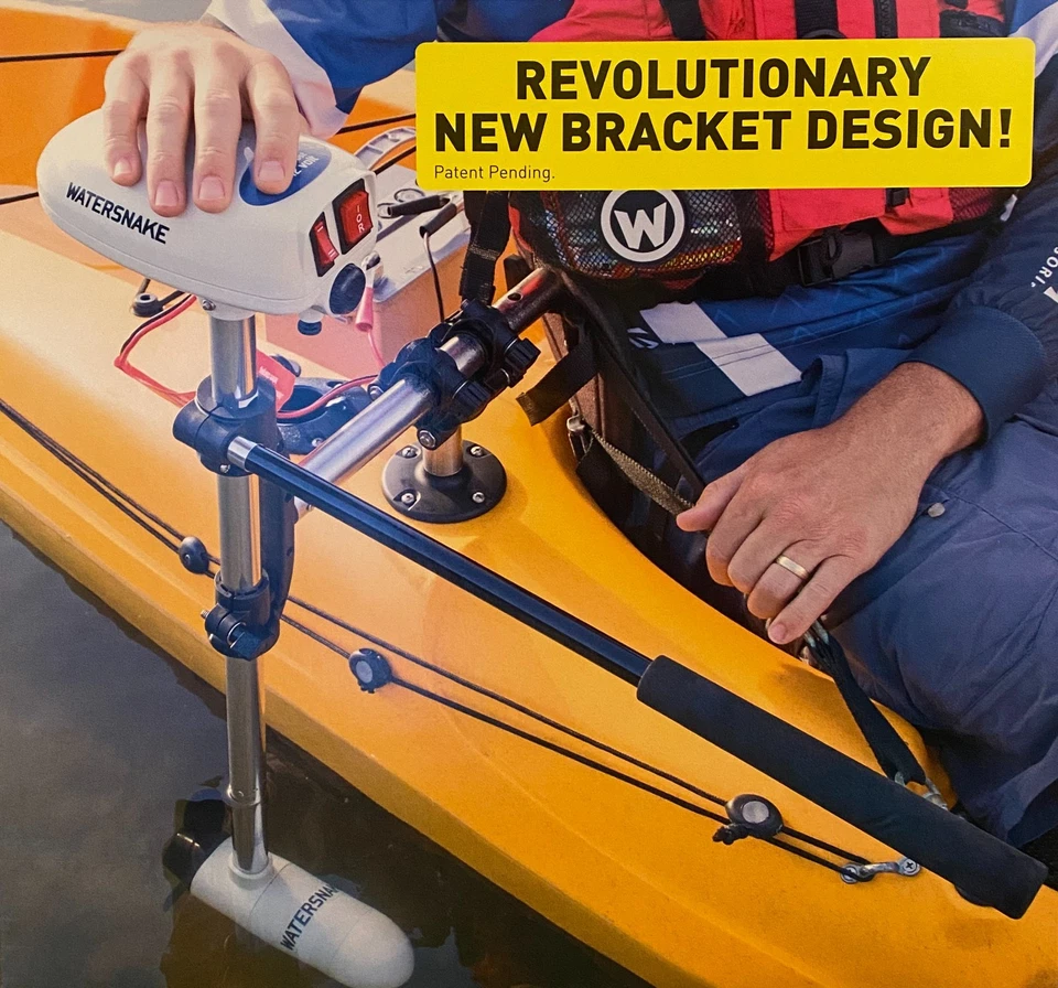 Motor de arrastre eléctrico de empuje Watersnake de 18 lb eje de 24" popa de agua dulce Foto 2 de 4