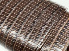 davidoff geneve brown lizard leather 2 x  cigar case