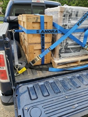Lot Of Straps Bin Full Ancra International LLC & 20ft blue logistic strap